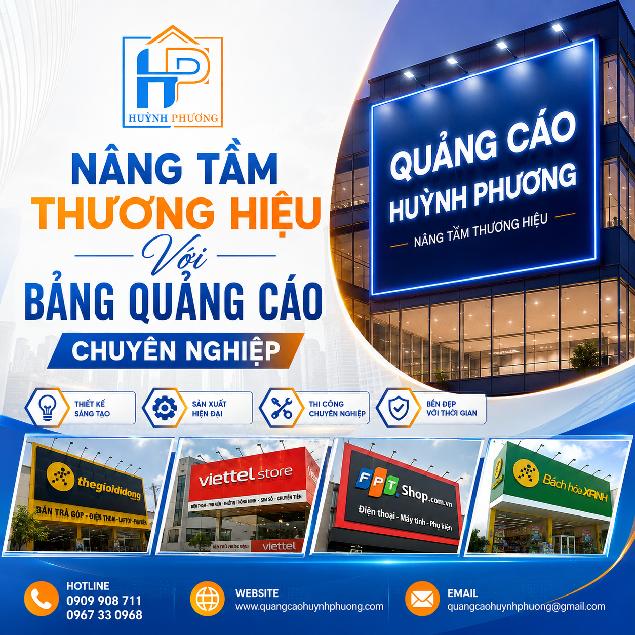 Nâng Tầm Thương Hiệu Với Bảng Quảng Cáo Chuyên Nghiệp