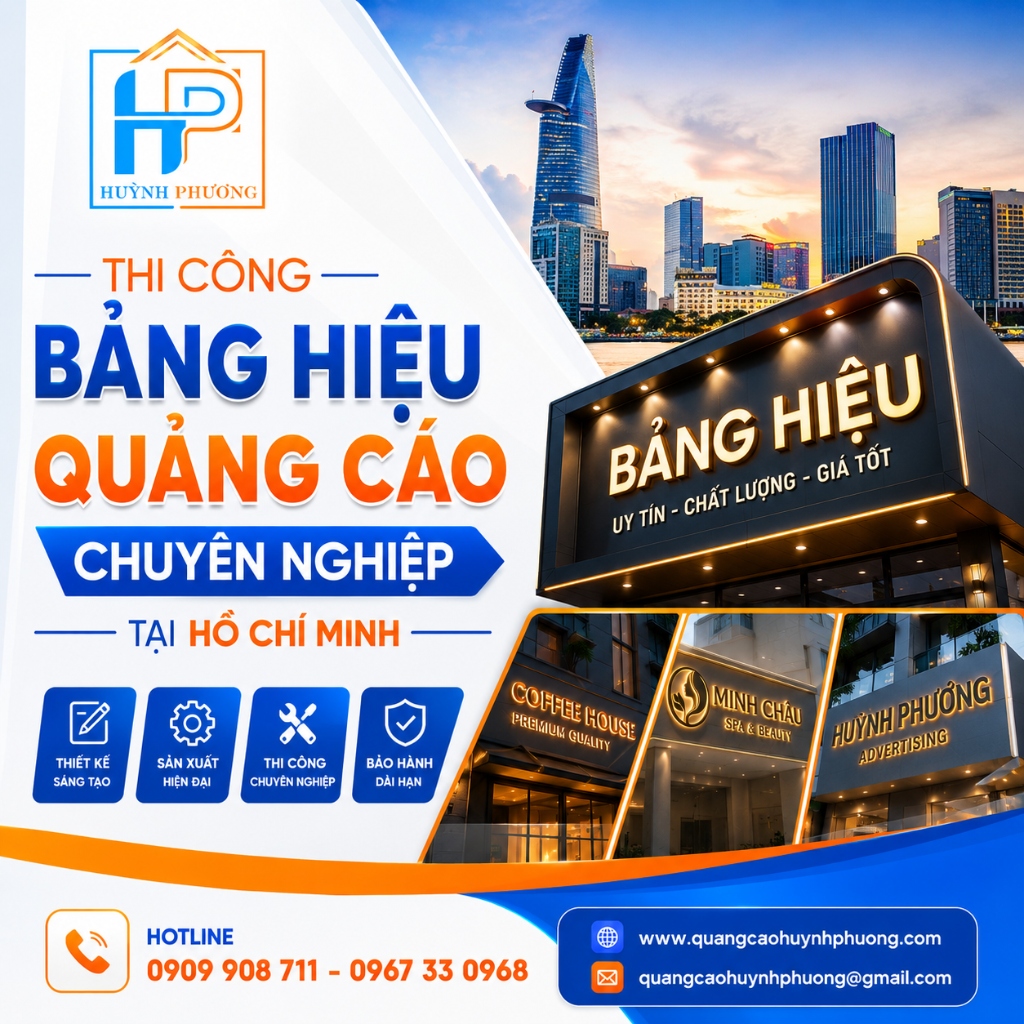 Thi công quảng cáo chuyên nghiệp tại TP.HCM