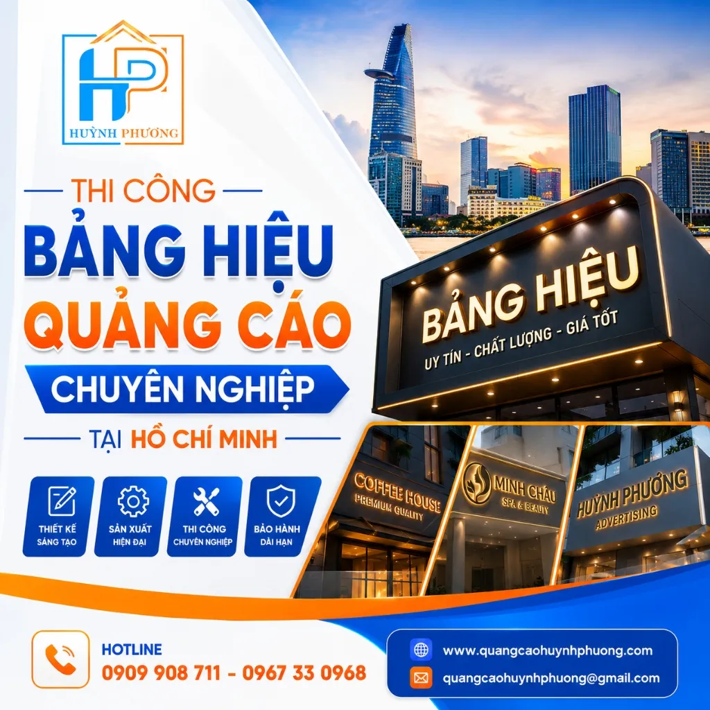 Thi công quảng cáo chuyên nghiệp tại TP.HCM