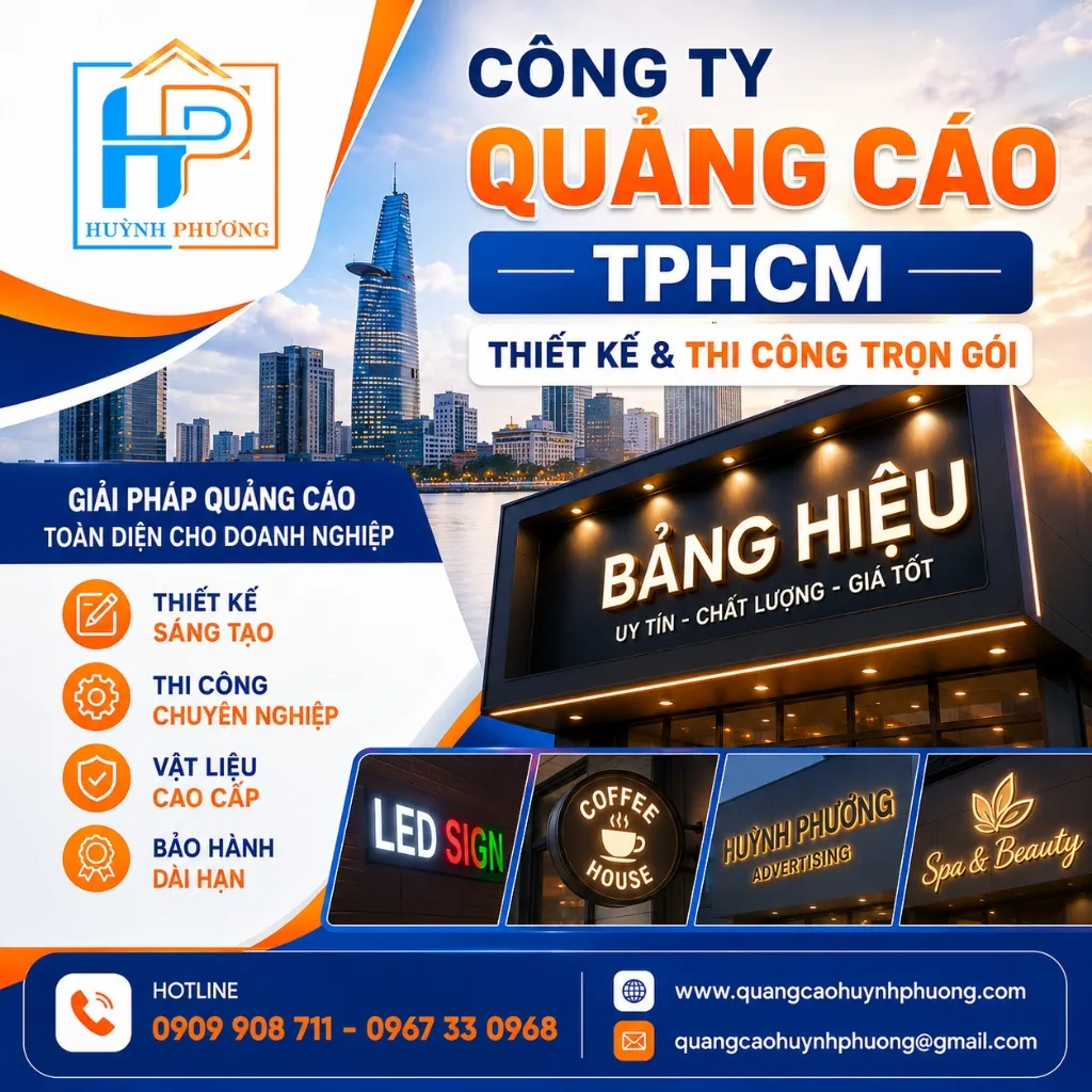 Báo giá làm bảng hiệu quảng cáo trọn gói