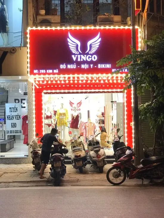 Thi công bảng hiệu alu chữ nổi led cho shop thời trang Vingo