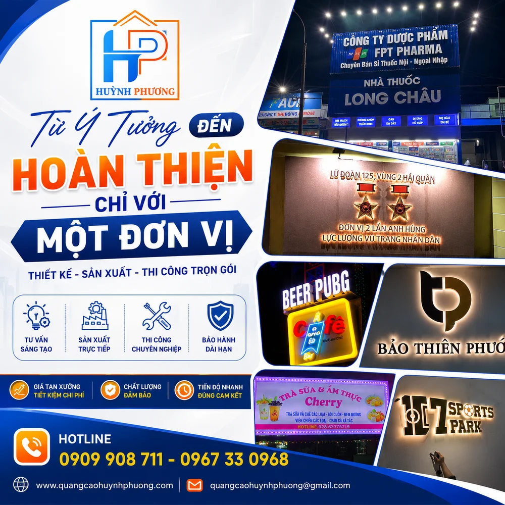 Giải pháp thiết kế sản xuất thi công trọn gói từ ý tưởng đến hoàn thiện